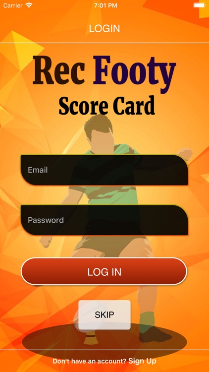 Rec Footy Score Card