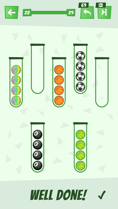 Sorty Ball Color Puzzle Game Screenshot
