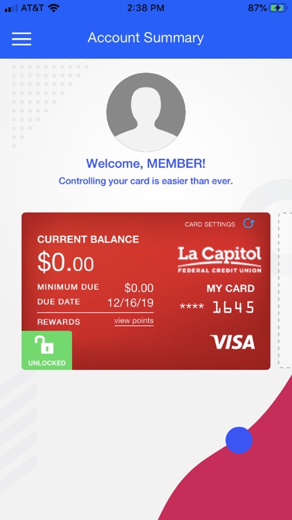La Capitol FCU Card Manager
