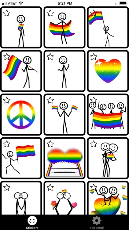 Stickmoji Gay LGBT Stickers screenshot-3