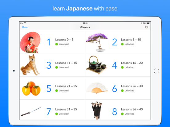 Mirai Japanese iPad app afbeelding 1