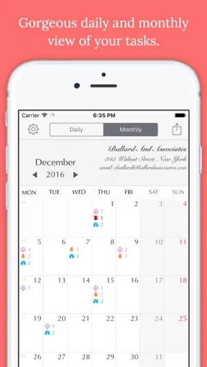 Lawyer's Planner for iPhone screenshot 2