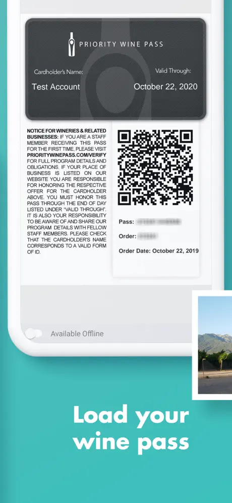 Priority Wine Pass