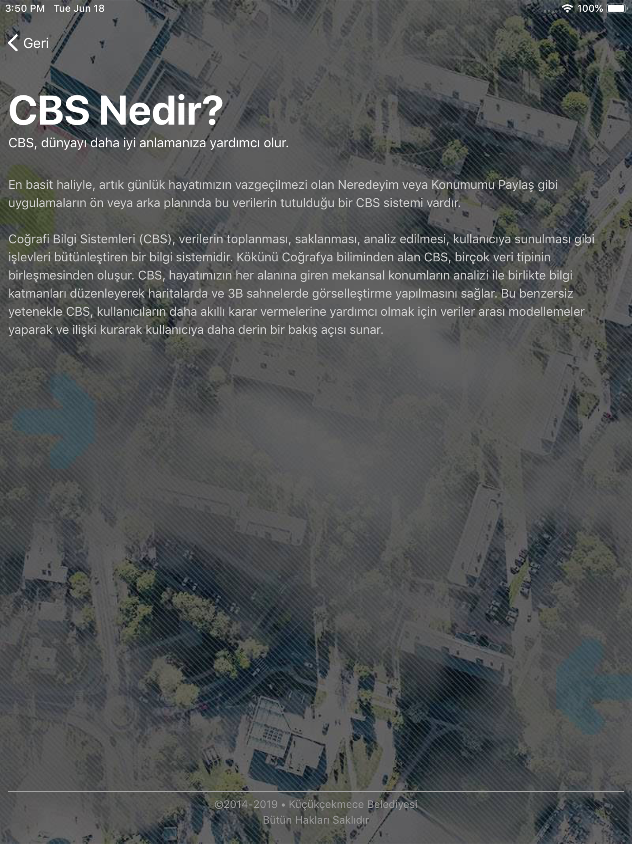 Coğrafi Bilgi Sistemleri (CBS)
