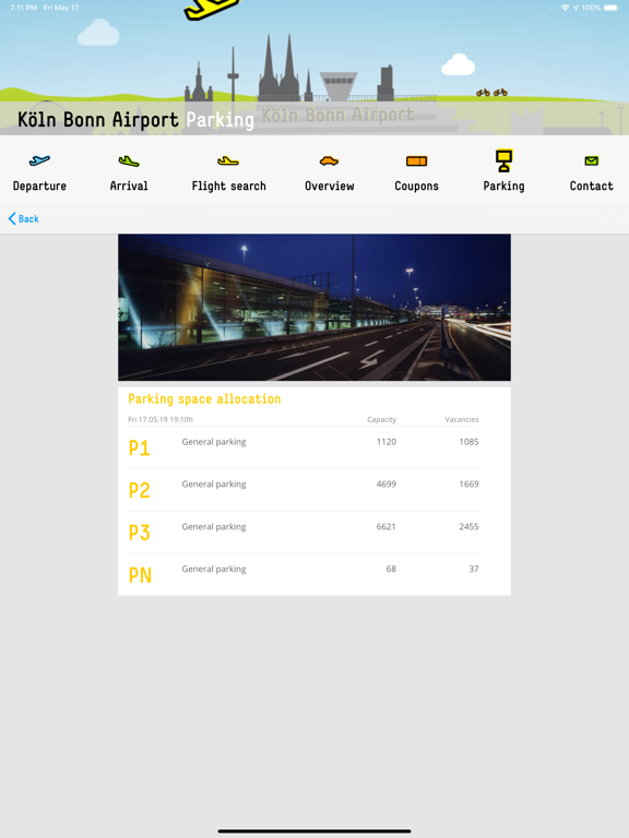 Köln Bonn Airport iPad screenshot 4 - Travel app