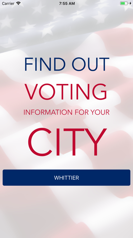 #2. Whittier Vote App (iOS) By: City of Whittier