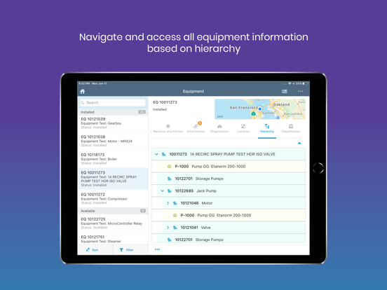 mWorkOrder iPad screenshot