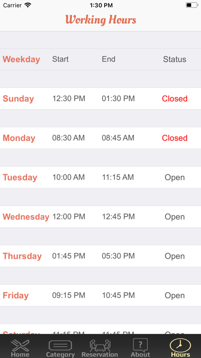 Restaurant Online Screenshot
