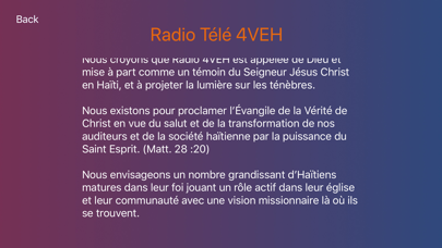 Screenshot #2 pour Radio Télé 4VEH