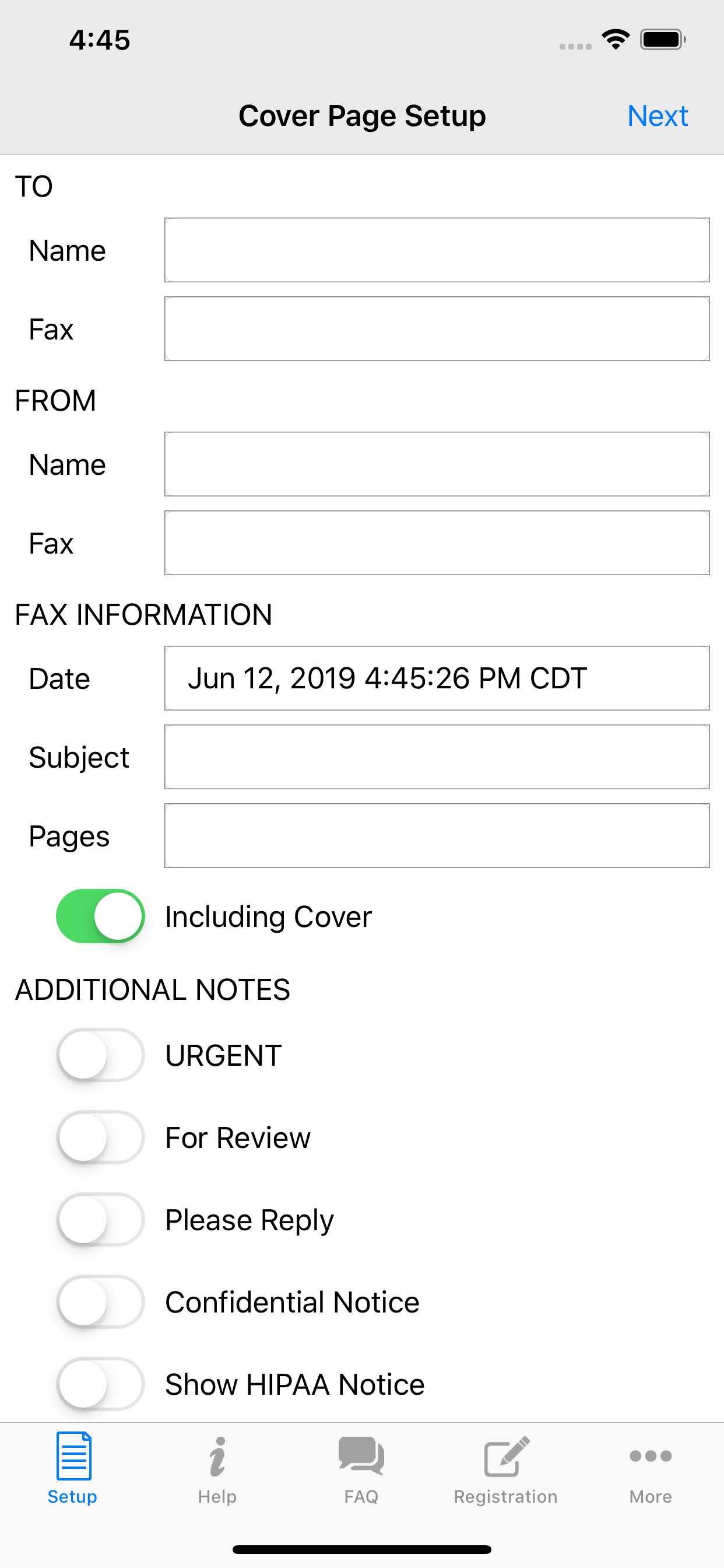 FaxCover - Fax Cover Sheet screenshot 3