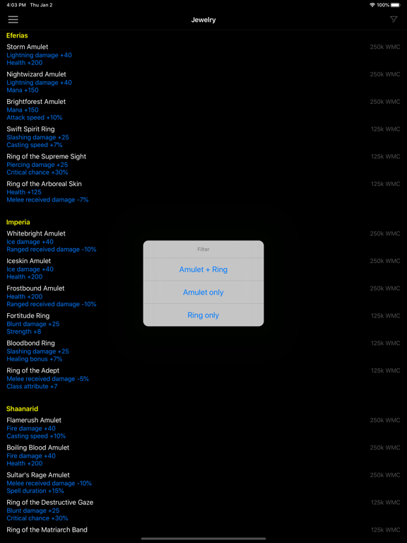 War Status for Regnum iPad screenshot 8 - Utilities app