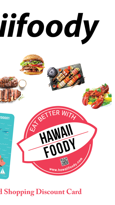Hawaiifoody Dining Card iPhone screenshot 2 - Travel app