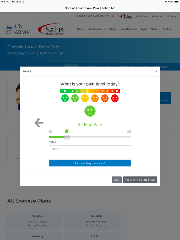 Rehab Me iPad screenshot