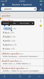 ultralingua spanisch-deutsch iphone bildschirmfoto 1