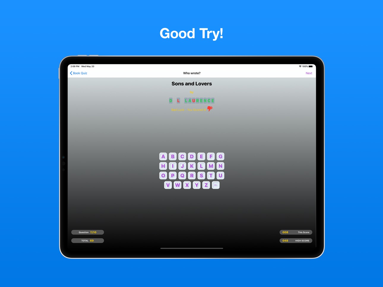 iPad screenshot
