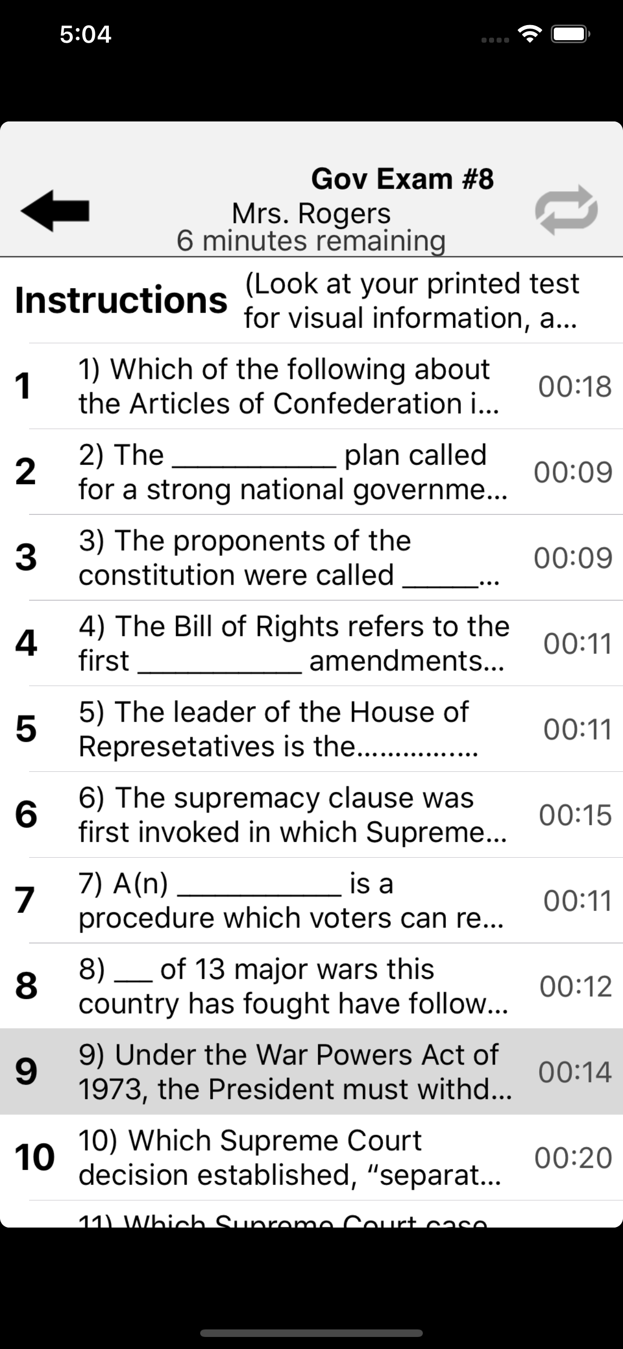 Audio Exam Player (iPhone)