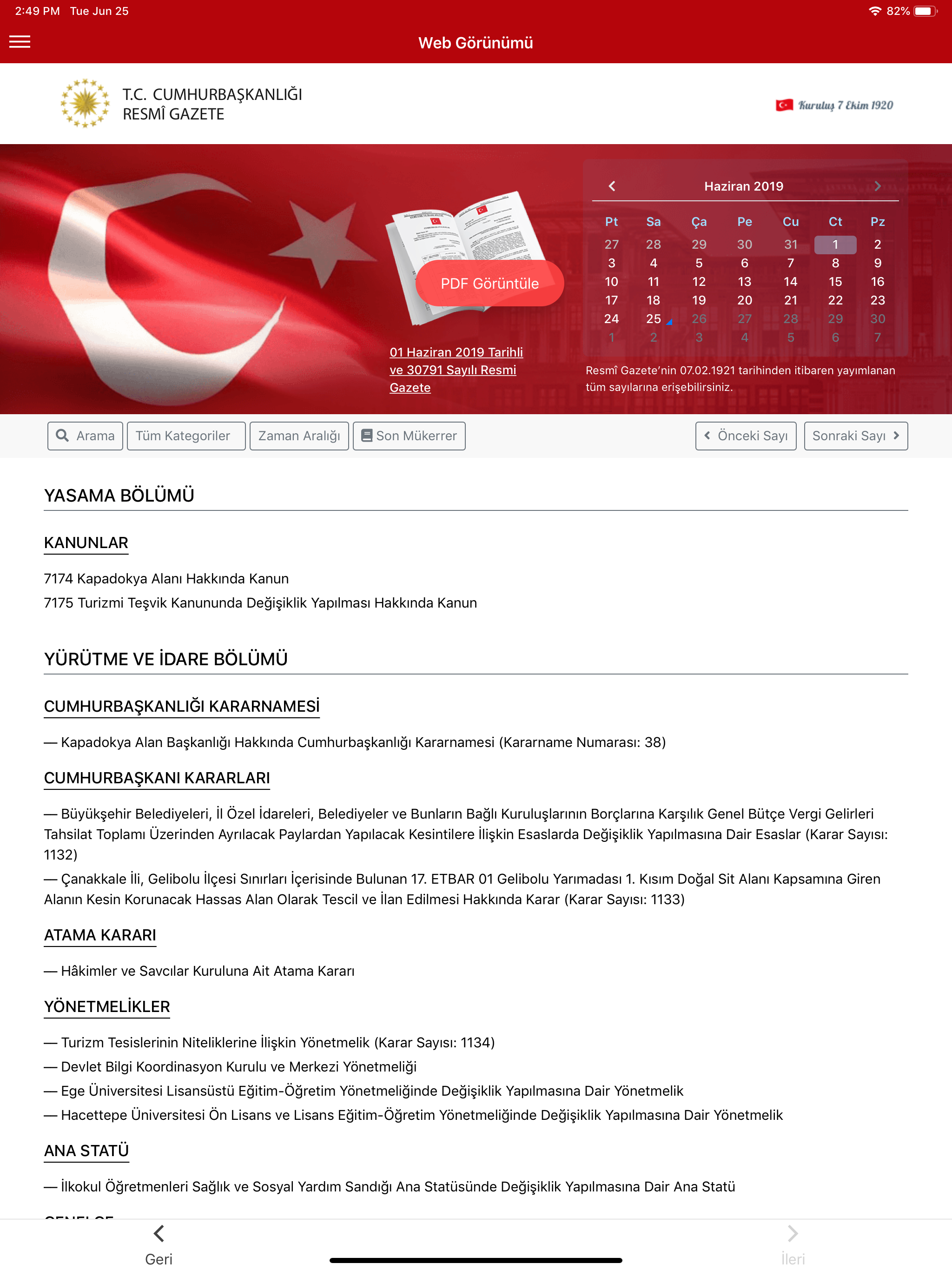 T.C. Resmi Gazete