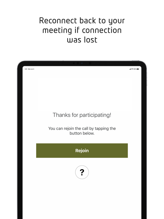 CloudTalk Meeting iPad screenshot