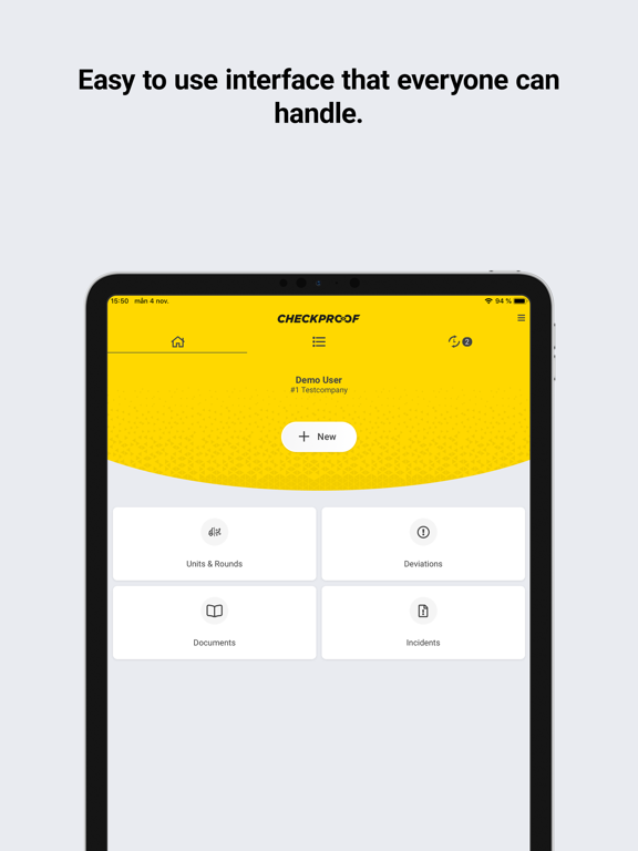 CheckProof iPad screenshot 1 - Business app