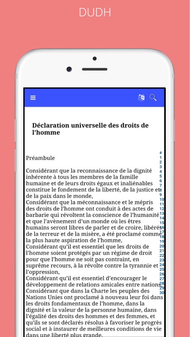 Screenshot #2 pour MobileLaw Droits de l'Homme