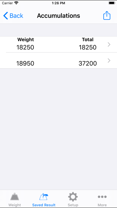iExactWeigh Screenshot