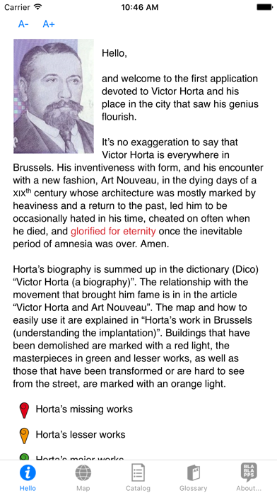 Horta Bruxelles app screenshot