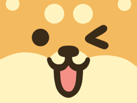 Shiba Moji - Dog Stickers