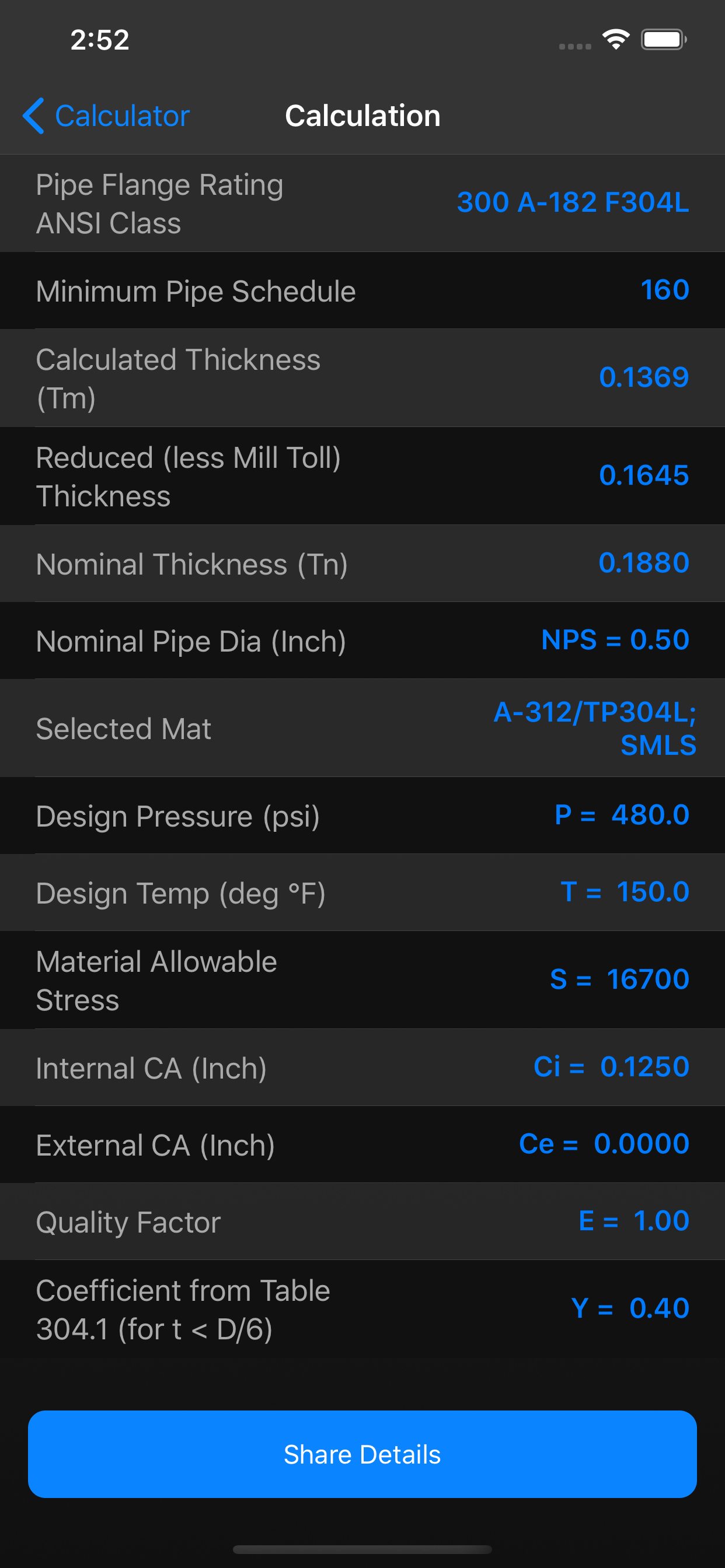 Pipe and Flange Calculator