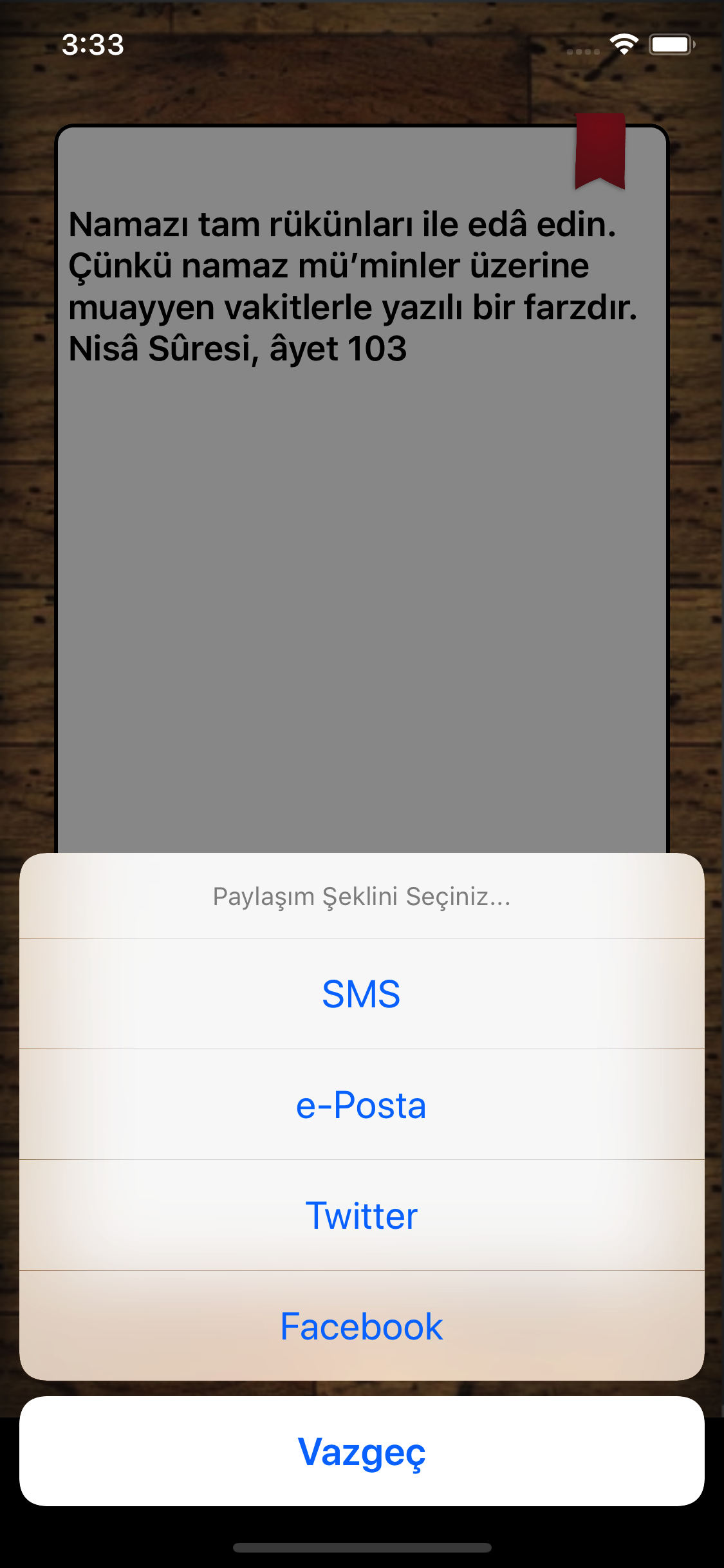 Günün Ayeti.
