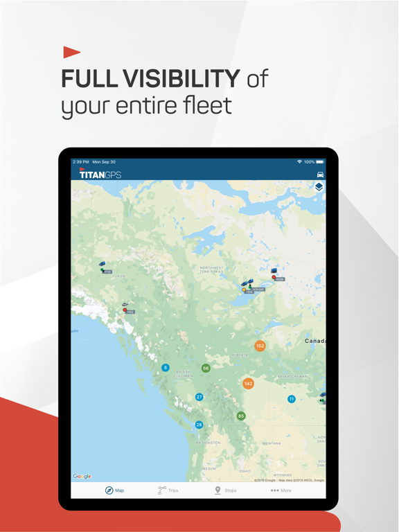 Titan GPS Fleet iPad screenshot 1 - Business app