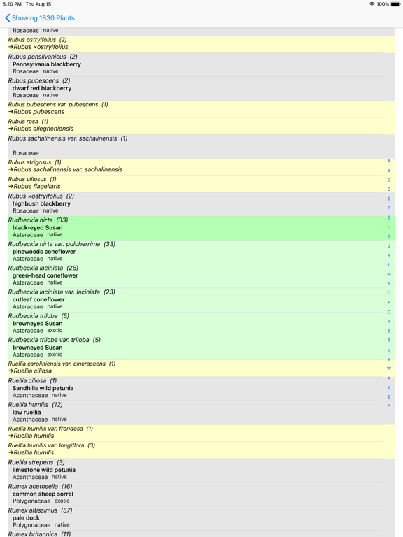Nebraska Wildflowers iPad screenshot 8 - Education app
