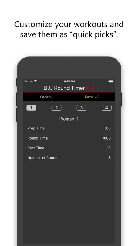 BJJ Round Timer Pro screenshot 2 of 7