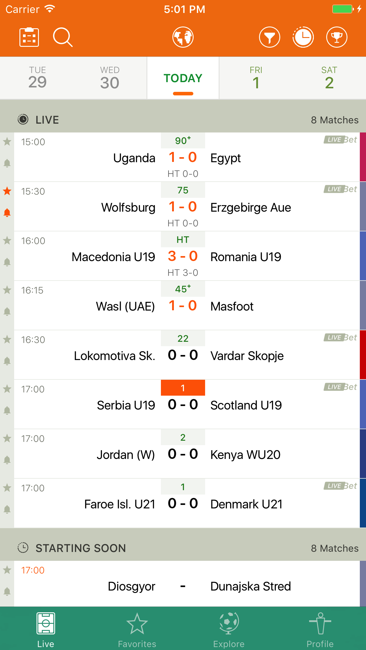 Futbol24 soccer livescore app