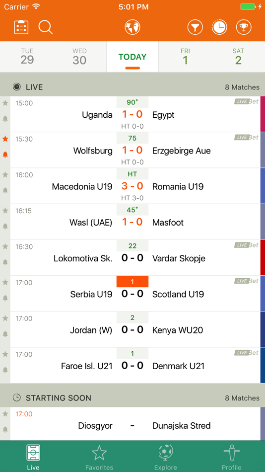 Futbol24 Soccer Livescore App By Gluak Srl - (Ios Apps) — Appagg