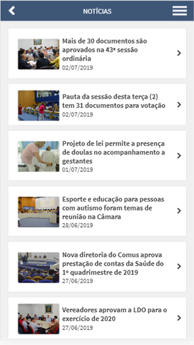 Câmara São José dos Campos Screenshot