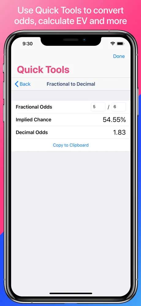 Matched Betting Calculators