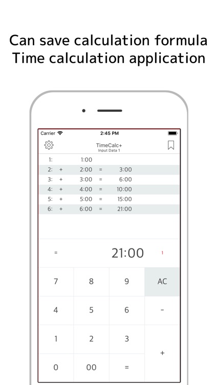 TimeCalc+ Save and Load