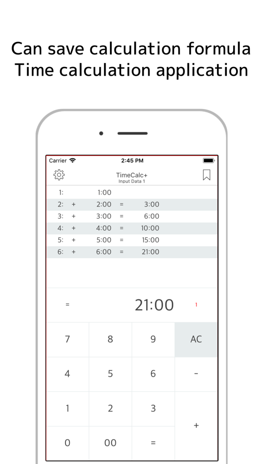 #1. TimeCalc+ Save and Load (iOS) Podle: Atsushi Ezaki
