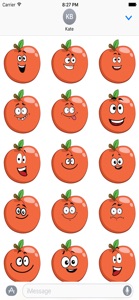 Sticker Me: Peach Emotion screenshot #2 for iPhone