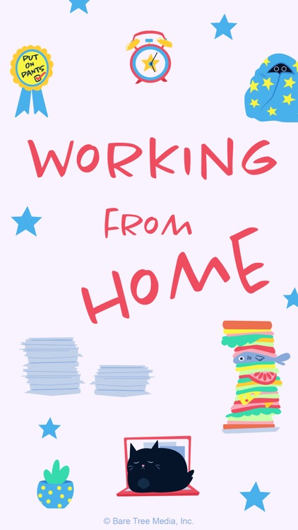 Working From Home Stickers