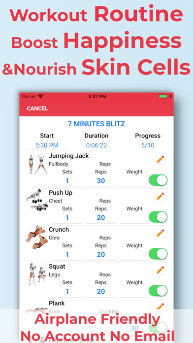 Screenshot #2 pour FITEVER Gym Workout Tracker