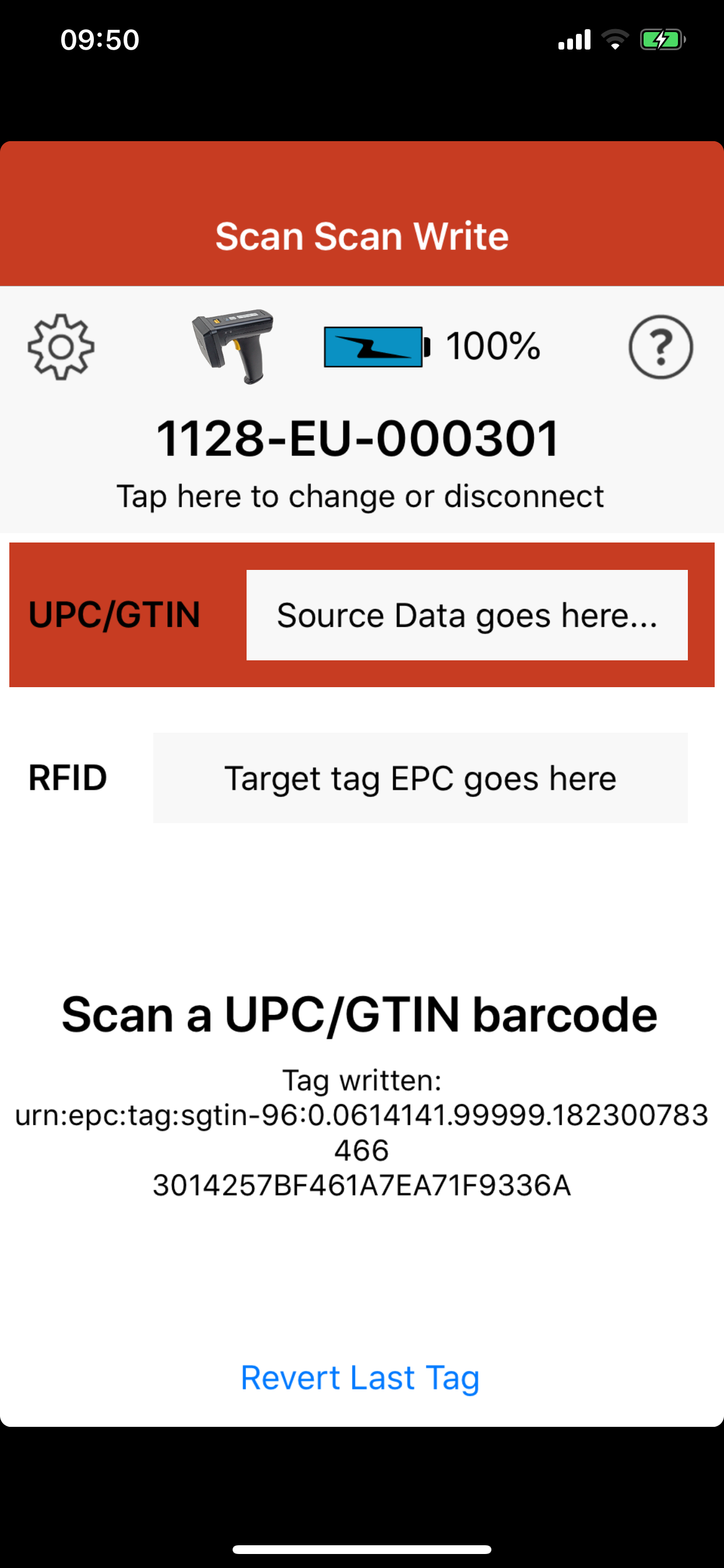 RFID Scan Scan Write