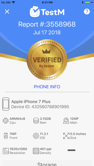 TestM - Check phone & Report screenshot 4