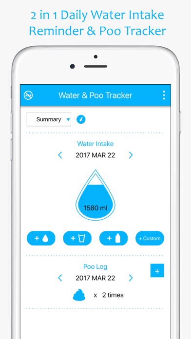Water Reminder & Poo Tracker Screenshot
