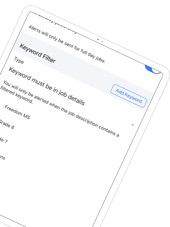 SubSidekick for Frontline Ed iPad screenshot 4 - Education app