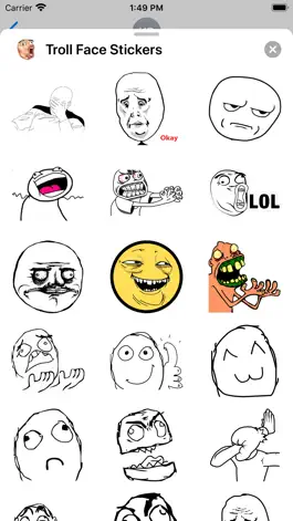 Game screenshot Troll Face Stickers - Memes hack