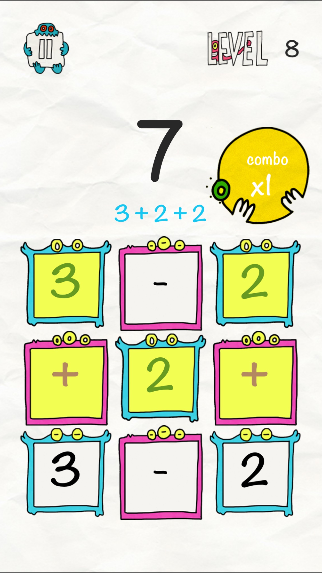 Screenshot do app MathxCreature:Math Puzzle Game
