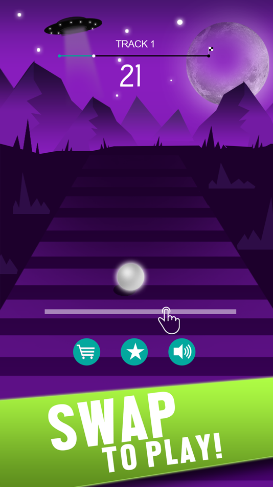 #4. Ball Race on Color Road (iOS) 由: Muhammad Taqweem Sultan