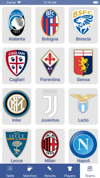 InfoLeague - Italian Serie A