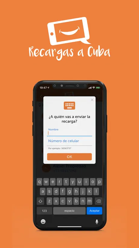 Recargas a Cuba